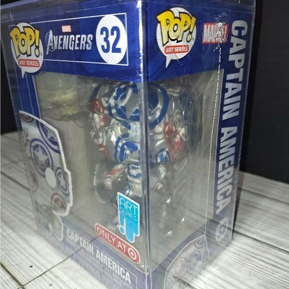 Funko Pop! Art Series: Marvel Avengers - Captain America #32 - Target Exclusive - Picture 5 of 11